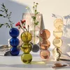 Vasos nórdico vaso de bolha de vidro ins arranjo de flores moderno criativo esférico vasos de flores decoração para casa potes de presente de aniversário 231009