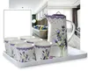 Flacons de hanche 9pcs / Set Bouilloire à café en porcelaine avec tasses Théière Tasse à expresso en céramique Pichet versez sur les faveurs et les cadeaux de mariage