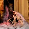 その他のイベントパーティーは、ハロウィーン装飾用の40cmの人間のスケルトンリアルな頭蓋骨骨モデルハロウィーンパーティーホーム装飾ホーンテッドハウスホラープロップQ231010