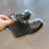 Stiefel COZULLAA Kinder Herbst Unisex Klassische Schnürstiefel Brogue Lederschuhe Kinder Mädchen Jungen Stiefeletten Größe 21-30 231009