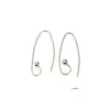 CLASPS HOOKS 10st/Lot 925 Sterling Sier Earring Hitta komponenter för DIY Craft Smyckesgåva 0,8x4x12x30mm WP068 Drop Leverans Fi DHJ3U