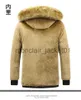 Men's Jackets 2023 New Men Winter Parka Fleece Lined Thick Warm Hooded Fur Collar Coat Male Size 5XL Plush Jacket Autumn Work Outwearing Black J231010