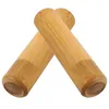 Bouteilles de stockage ensemble de tubes de cuisine en bois: récipient à thé 2 pièces marron clair pour stocker le sucre café