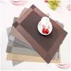 Tapis Tapis Lavable PVC Table À Manger Tapis Résistant À La Chaleur Durable Napperons Réutilisable Pad Anti Slip Restaurant Cuisine Maison Jardin K Dhp0I