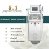 Tutto il corpo utilizzabile 5 in 1 OPT E-light Rimuovi peli Nd Yag Laser Tattoo Rimuovi macchina Macchina laser IPL RF multifunzionale per depilazione permanente