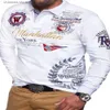 Polos Polos Men's Fashion Osobowość kultywującą długotrwałe koszulkę T231010