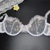 YANDW sexy femmes soutien-gorge dentelle florale broderie transparent ultra mince 70 75 80 85 90 95 100 A B C D E F EU US UK taille Standard 2106232849