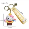 Mignon poupée gâteau rose chat poupée machine cadeau pendentif dessin animé porte-clés