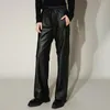 Spodnie damskie Kobiety prawdziwe skórzane owczelne spodnie mody streetwear Lady Long Elastyczna talia TF5285