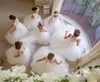 Vestidos de menina vestido de flor de tule branco puro para casamento com laço grande nas costas feito sob encomenda primeira comunhão marfim