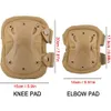 Elbow Knee Pads 4 pièces genouillères militaires coudières équipement de protection tactique armée Airsoft Paintball Combat genou coude protecteur chasse équipement de randonnée 231010