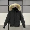 Designer Canada inverno uomo e donna abbigliamento slim giacca con cappuccio piumino coppia abbigliamento da lavoro giacca isolante in piuma d'oca resistente al freddo XS-3XL