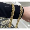 Collier plaqué or 14K/or véritable fait à la main, chaîne cubaine pour hommes, bijoux Hip Hop