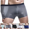 Sous-vêtements pour hommes Boxer Shorts respirant glace soie slips sans couture doux hommes culottes