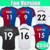 2023 24 ZAHA EZE Voetbalshirts voor heren J. AYEW EDOUARD ANDERSEN SCHLUPP MATETA MCARTHUR OLISE Home Away 3e voetbalshirt Volwassen uniformen