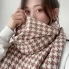 Autumn and winter solid color imitation cashmere scarf monochrome thickened long men and women tassel shawl warm scarf