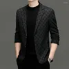 Men's Suits 2023-Boutique Fashion Gentleman British Style Casual Everything Elegant Comfortable Letter Marriage Business Slim Career Blazer