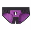 Calcinha das mulheres calcinha y briefs renda sem costas roupa interior wearable cinta no arnês para mulheres homens lingerie aberto pênis buraco gay s dhrlw