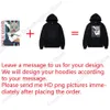 Herrtröjor tröjor din egen design varumärke personliga anpassade män kvinnor text diy hoodies sweatshirt casual hoody kläder mode 231010