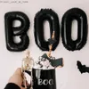 Outros suprimentos de festa de evento Halloween preto boo carta balões bruxa ballon crianças indoor ao ar livre decorações felizes q231010