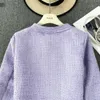 2023 Autumn/Winter French Fragrance Style Celebrity Style Long Sleeve Round Neck Tweed Coat Casual Jacket Top