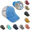 10 kolorów kucyka baseballowe czapki bawełniane bawełniane bun letnia ciężarówki kucyk hat unisex wizje czapki na zewnątrz snapback czapka dla kobiet mężczyzn ll
