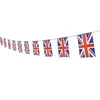 10 m Union Jack Bunting Banderas colgantes Bandera británica Bandera de tela Decoración para cumpleaños Fiesta de bodas Celebración del día nacional BFU301p