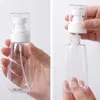 Liquid Soap Dispenser Bekväm mini Skin Care Bottle Plastic Transparent liten tom spray för smink och återfyllningsbar resanvändning