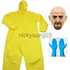 Theme Costume Breaking bad DIY Walter White Toxic Suit Adult cosplay Halloween Jumpsuit cloths TV costume x1010