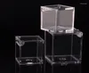 ギフトラップ透明なプラスチックスクエアボックス結婚式の誕生日シャワーパーティーのお願いボックス透明パッケージ4.5cm /6cm SN1508