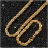 Correntes Iced Out Chains Colares Mens Hip Hop Jóias Rose Gold Sier Chain Necklace299C17826106431336 Jóias Colares Pingentes Dhuky