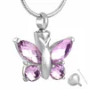 8497 Butterfly Urn Pendant - Memorial Ash Keepsake Cremation Jewellery Necklaces261w