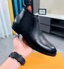 Wysokiej jakości męskie krótkie buty Business Casual British Martin Boots Retro okrągłe stóp stóp British British Retro podniesiony bootseu Cowhide 38-45