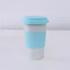 Tasse en céramique anti-repassage en Silicone, tasses en céramique avec couvercles pour café, lait, thé, bouteilles d'eau, pour la maison et la voiture