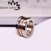 Queen Lotus Nytt berömt varumärke rostfritt stål kvinnor ring 3Kolors pläterade modesmycken hela260g