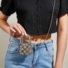 Silver Crossbody Mini Flower Bag Chain Bar Bar Sweet Dark Luoli Wind Lite Bag Beaded DIY Material Bag 231010