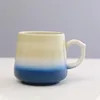 Coffee Pots Vintage Multicolor Kiln Fambe Ceramic Teacup Japanese Style Retro Handmade Tea Cup Temmoku Glaze TeaSet Home Bowl Master