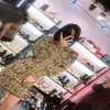 New design european fashion women's lantern long sleeve baroque floral jacquard weave bodycon tunic short dress plus size S M257g