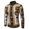 Neue Mode Herren Barock Floral Royal Hemden Luxus Marke Print Designer Hemden Phantasie Schlank Casual Club Stil 926308U