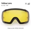 スキーゴーグルCopozz Magnetic Ski Goggles Anti-Fog Winter Double Layers UV400 ProtectionMen Ski Glasses Ayewear with lensケースセット231010