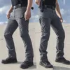 Pantalons pour hommes Ville Militaire Tactique Hommes Combat Cargo Pantalon Multipoche Pantalon Imperméable Occasionnel Formation Salopette Vêtements Randonnée 231010
