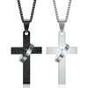 Pendant Necklaces Fashion Stainless Steel Christian Bible Prayer Cross Men Necklace Charming Gifts Jewelry265n