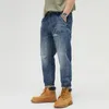 Jeans para hombres 2023 Invierno y otoño Hombres Casual Algodón Pantalones largos Moda A prueba de viento 231009