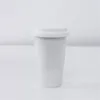 Tasse en céramique anti-repassage en Silicone, tasses en céramique avec couvercles pour café, lait, thé, bouteilles d'eau, pour la maison et la voiture