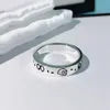 Skull Street acciaio al titanio Fascia anello moda coppia festa matrimonio uomini e donne gioielli anelli punk regalo2779