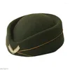 Berets Beret Hat Caps Airline Stewardess Flight Attendant Vintage Uniform Women Costume Accessories Air Hostess Cosplay