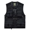 Gilet da uomo Mesh Casual Pesca Lavoro Safari Viaggio Po Cargo Vest Giacca estiva Multi tasche 231010