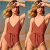 Kvinnors badkläder Kvinnor Bandage skarvade bikini Bikini Push-Up Pad Swimsuit Beachwear Tankini 2023 Baddräkt