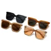 Nouvelle mode lunettes de soleil femmes marque designer rétro rectangle lunettes de soleil femme ins populaire coloré vintage lunettes carrées 230920
