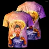 Men's T Shirts Explosive Head Modern Girl Printed T-shirt For Men And Women Colorful Short Sleeve Personalized O-Neck Hip Hop